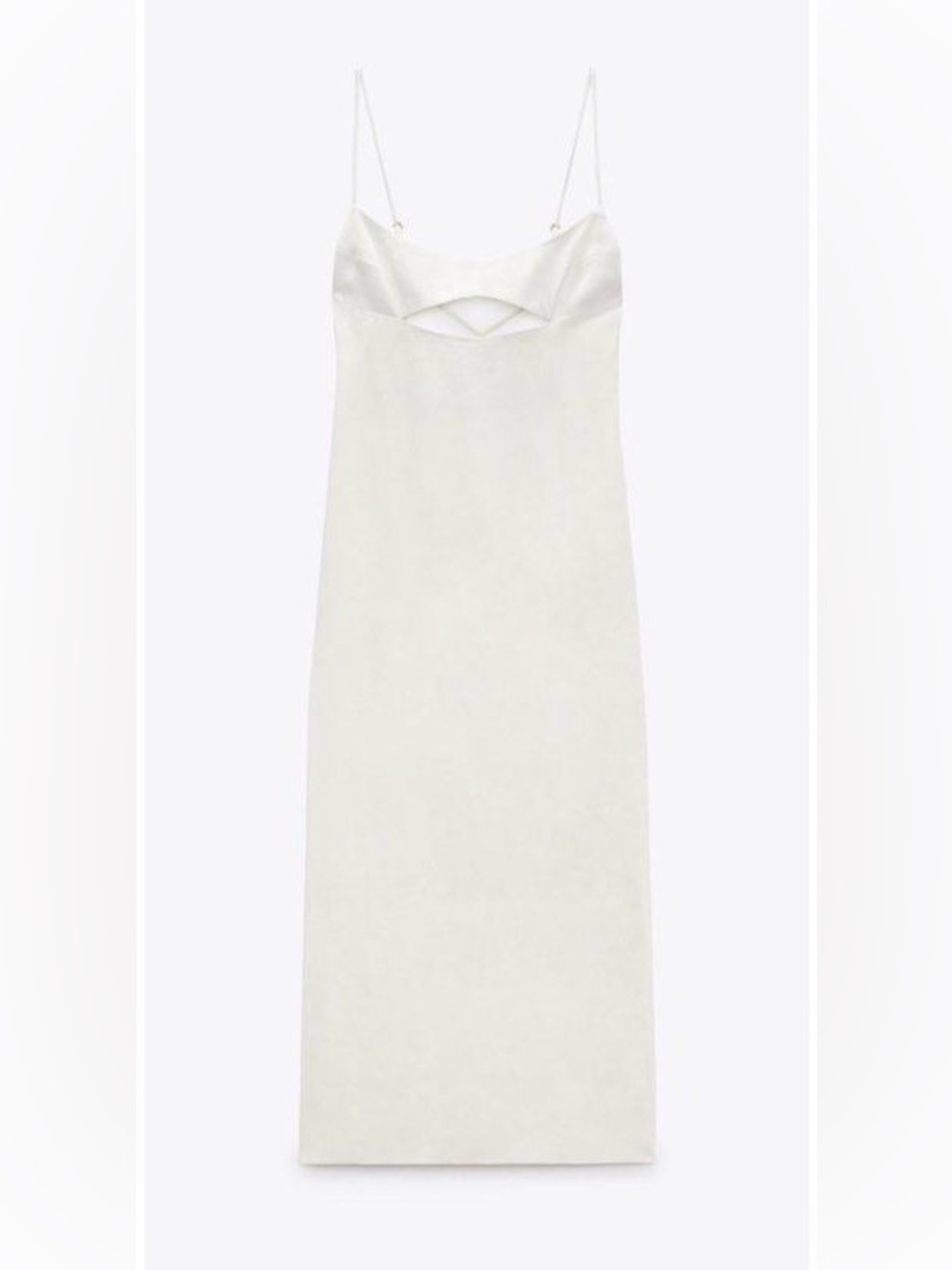 Zara White Tie Back Dress - New - Picture 4 of 4